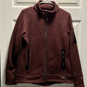 Kerrits Women's  Sweater Jacket, Maroon, Large, EUC